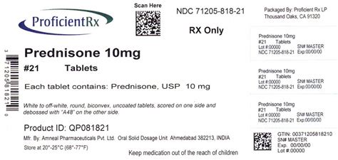 Prednisone 10mg tablets