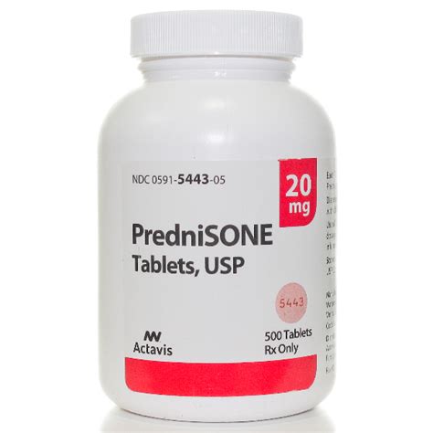Prednisone 20 milligrams