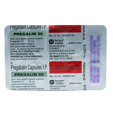 Pregabalin 50 mg capsule