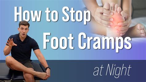 Preventing nighttime feet cramping
