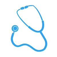 Primary care physician examining a patient