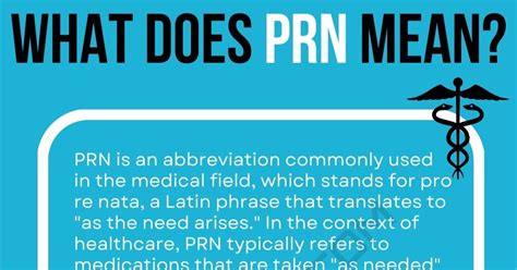 PRN work concept