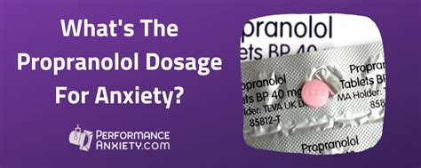 Propranolol 10mg Dosage