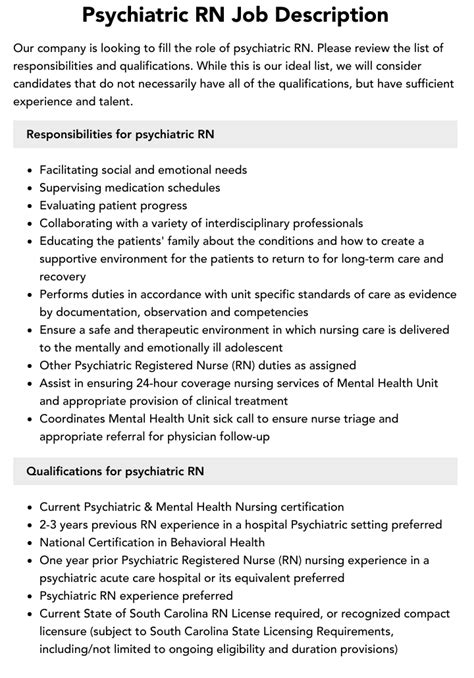 Psych RN Jobs