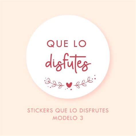 Que lo disfrutes