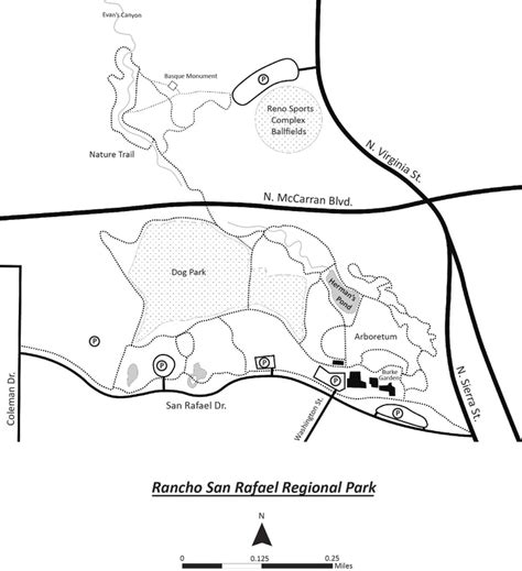 Rancho San Rafael Park Map