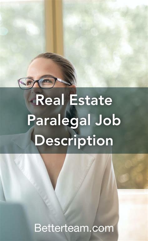 Real estate paralegal job