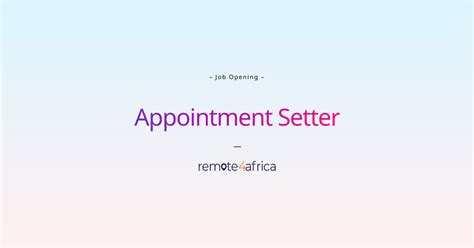 Remote Appointment Setter Jobs Companies