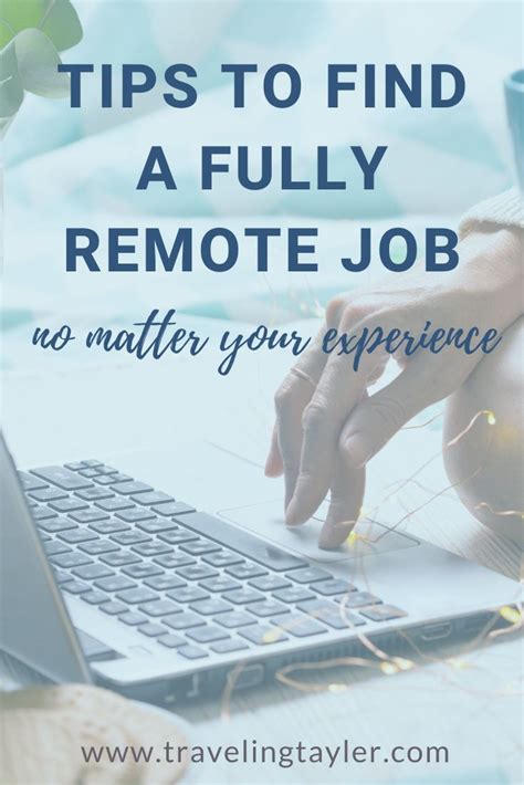 Remote jobs tips