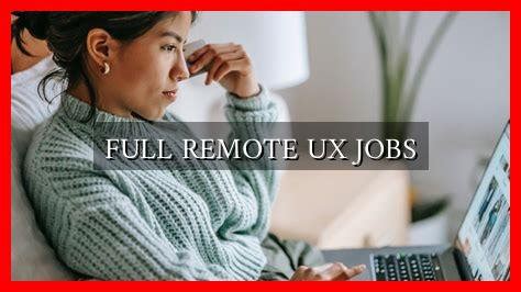 Remote UX Jobs