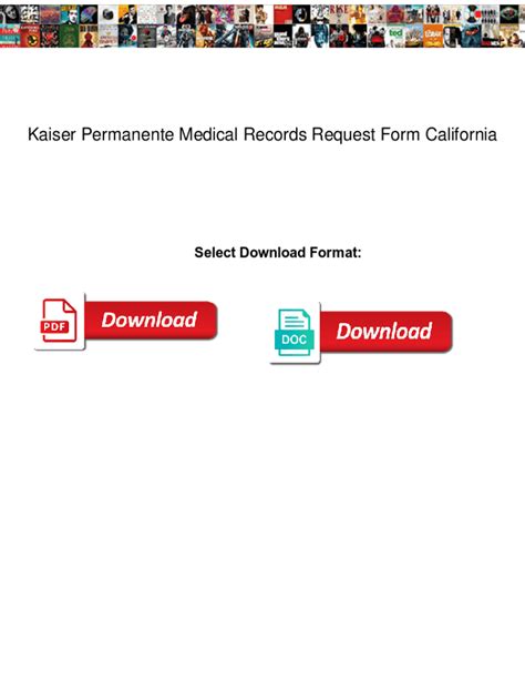 Request Kaiser Permanente Records