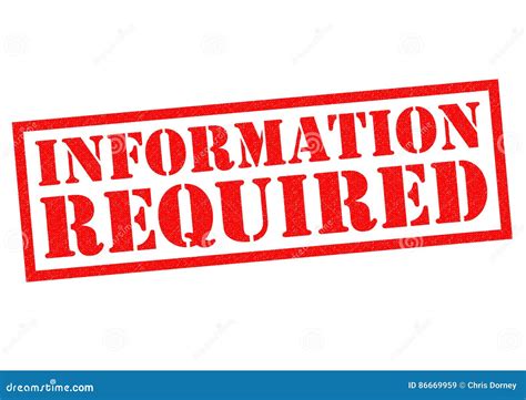 Required Information