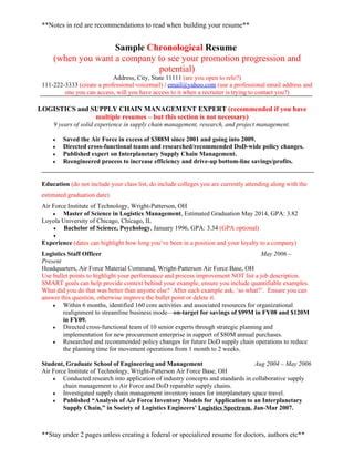 Resume Building
