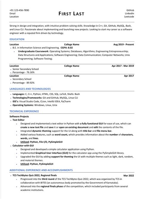 Resume Building