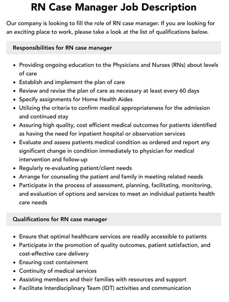 RN Case Manager Jobs