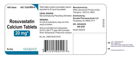 Rosuvastatin 20 mg uses