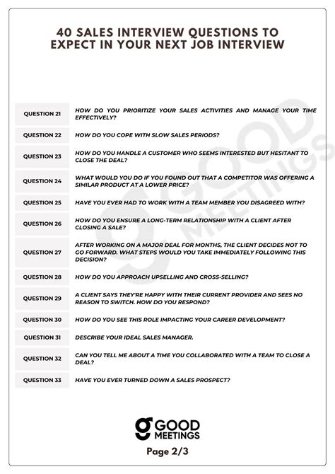 Sales Manager Interview Questions