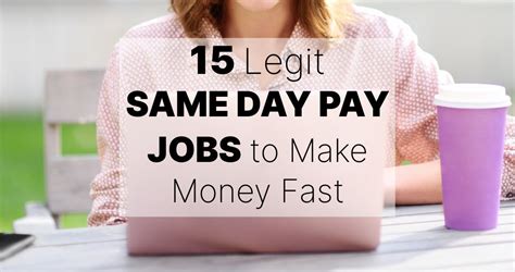 same-day pay job agencies