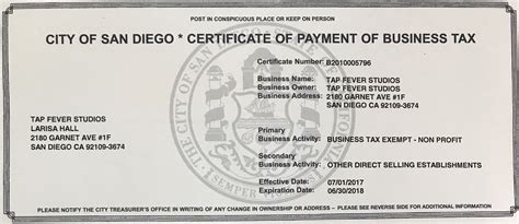 San Diego Business Registration