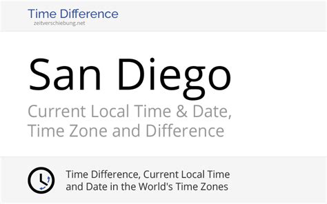 San Diego Time Difference