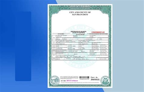 San Francisco Birth Certificate