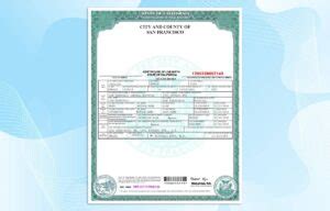 San Francisco Birth Certificate Online