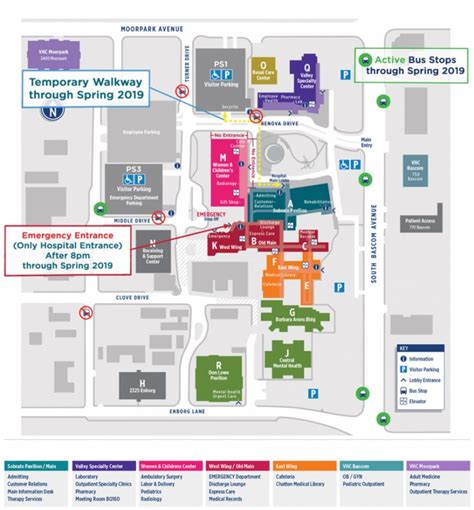 Santa Clara Kaiser Hospital Map