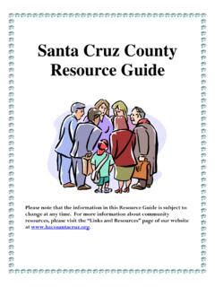 Santa Cruz County Resources
