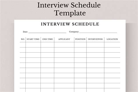 Scheduling Job Interview Tips