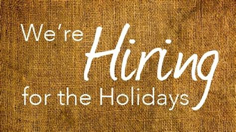 Tips for seasonal jobs