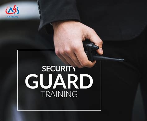 security guard supervisor education training