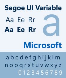 Segoe UI Font