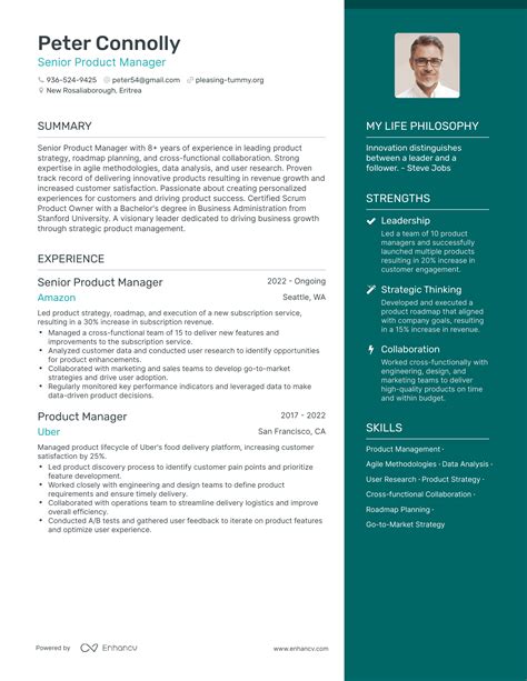 Senior Product Manager Benefits