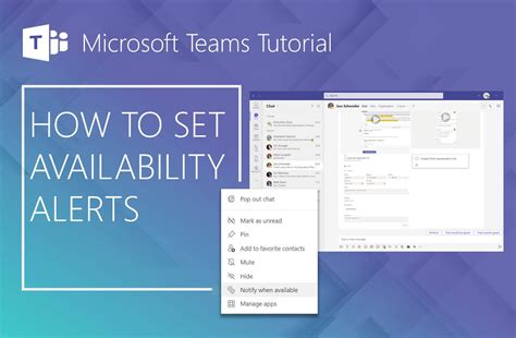 Set Availability in Teams