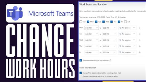 Set Work Hours in Teams