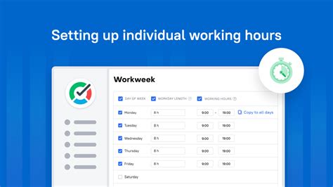 Set Work Hours in Profile