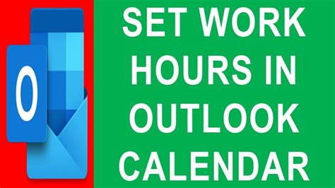 Set Work Hours in Shared Calendar