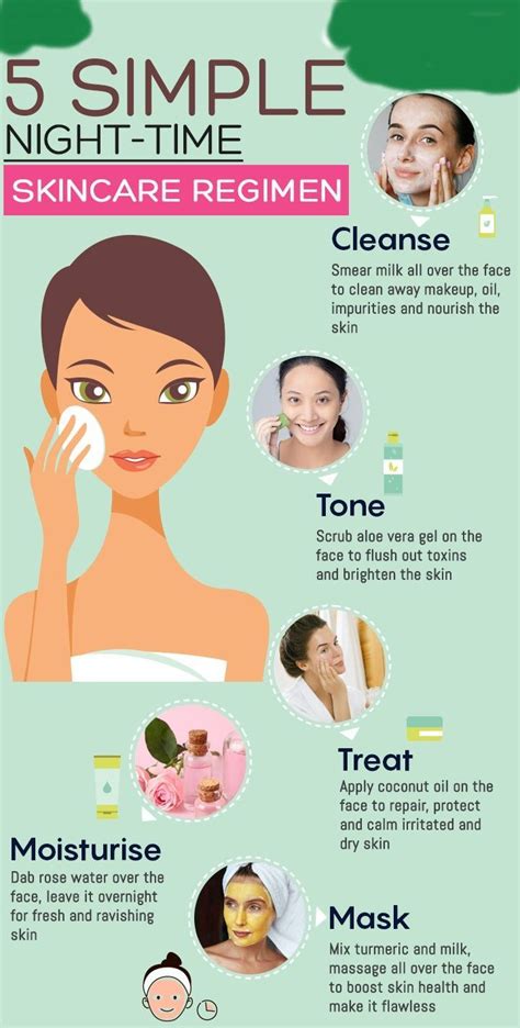 Skincare routine for healthy skin