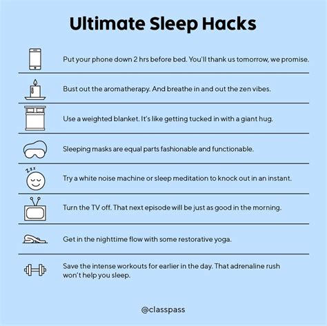 sleep hacks