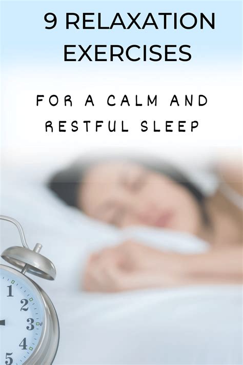 Sleep and relaxation