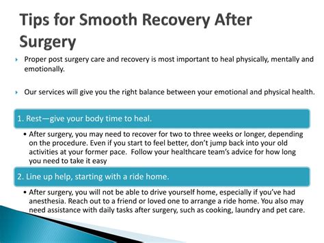 smooth recovery