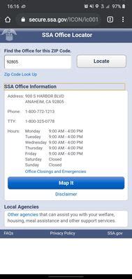 Anaheim Harbor Social Security Office