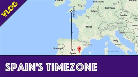 Spain Time Zones Map