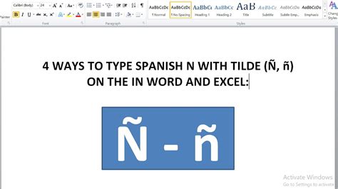 Spanish n with tilde