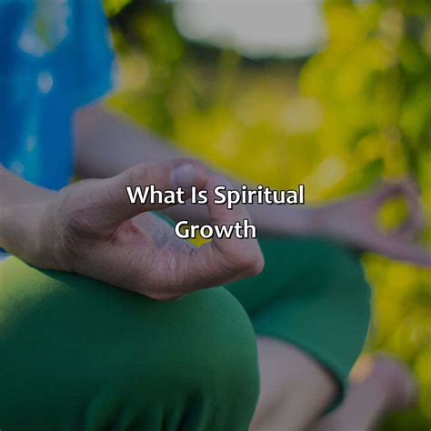 Spiritual Growth