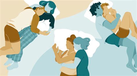 Couple in spooning position