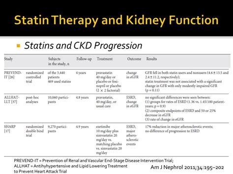 Statin Kidney Damage