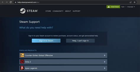 Steam Support