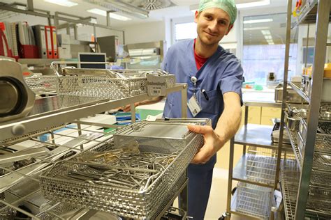 Sterile Processing Technician at work