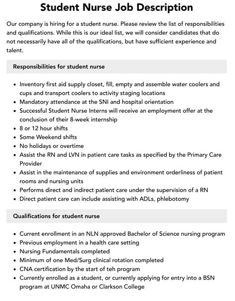 Student Nurse Jobs Near You